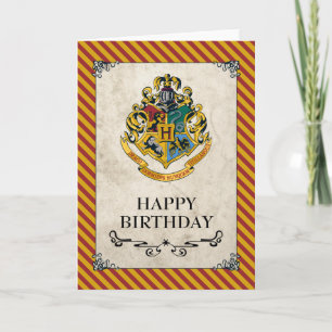 Harry Potter   Hogwarts Glad födelsedag Kort