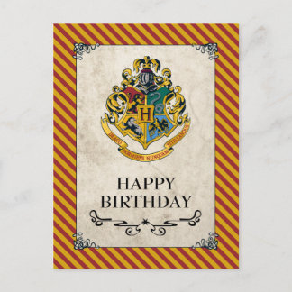 Harry Potter | Hogwarts grattis på födelsedagen Vykort