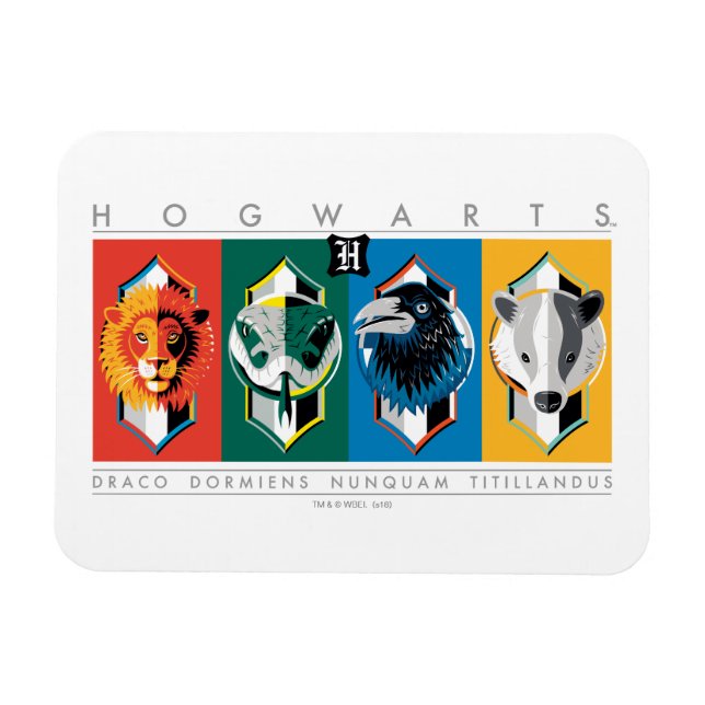 Harry Potter | HOGWARTS™ House-signaturer Magnet (Horisontell)