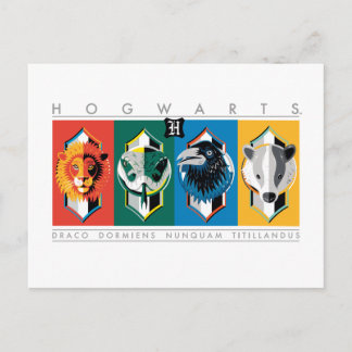 Harry Potter | HOGWARTS™ hus Sigils Vykort