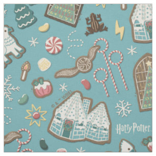 HARRY POTTER™ HOGWARTS™-julcookie Mönster Tyg