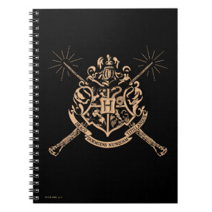 Harry Potter Hogwarts korsande stavar vapensköld Anteckningsbok
