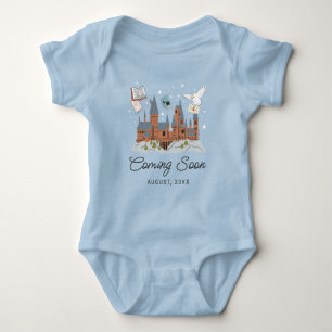 Harry Potter & Hogwarts Nyfödd bebis-meddelande T Shirt