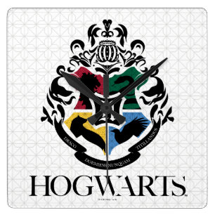 Harry Potter   HOGWARTS™ Pride School Vapensköld Fyrkantig Klocka