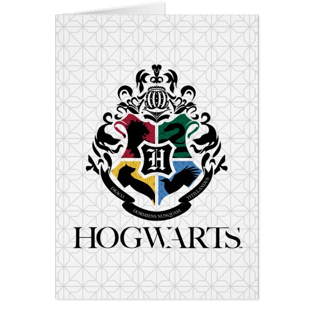 Harry Potter | HOGWARTS™ Pride School Vapensköld Hälsningskort (Framsidan)