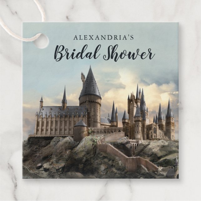 Harry Potter | Hogwarts Slott Bröllopsduschpresent Gåvor Etiketter (Framsida)