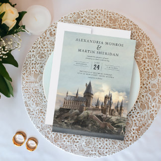 Harry Potter | Hogwarts Slott Bröllopsinbjudan Inbjudningar