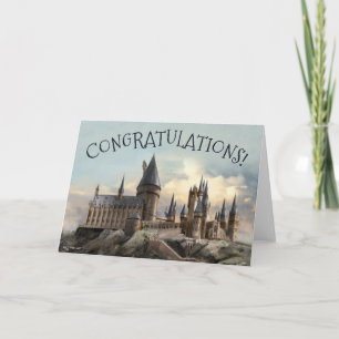 Harry Potter Hogwarts slott Grattis Kort
