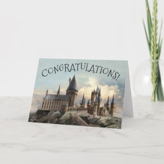 Harry Potter Hogwarts slott Grattis Kort