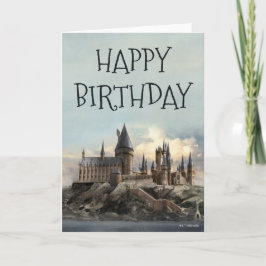 Harry Potter Hogwarts slott Grattis på födelsedage Kort