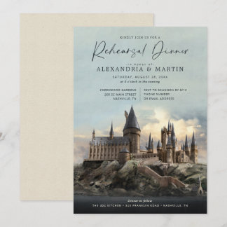 Harry Potter | Hogwarts slott Övning middag Inbjudningar