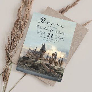 Harry Potter | Hogwarts slott Spara datum Inbjudningar