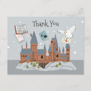 Harry Potter   Hogwarts Slott Tack Vykort