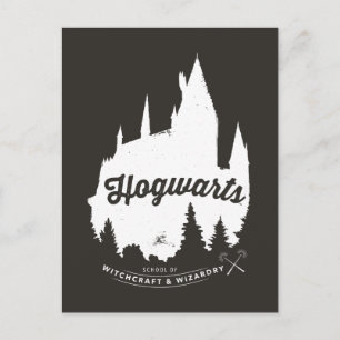 Harry Potter   HOGWARTS™ Slott Typography Vykort