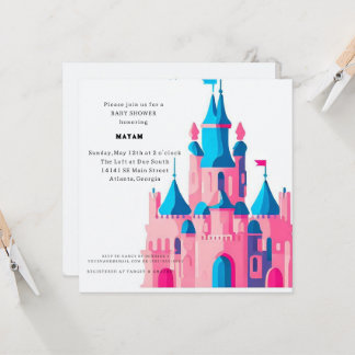 Harry Potter | Hogwarts Slottet Baby Shower Inbjudningar