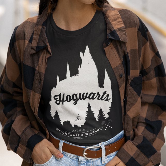 Harry Potter | HOGWARTS™-slottets typografi T Shirt (Skapare uppladdad)
