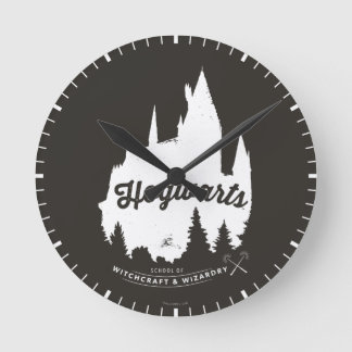 Harry Potter | HOGWARTS™ slotttypografi Rund Klocka