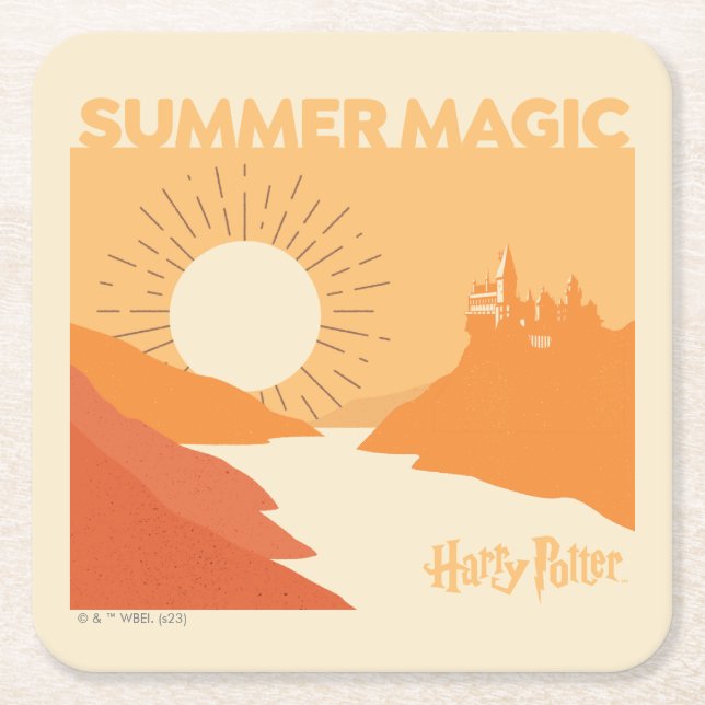 HARRY POTTER™ | HOGWARTS™ Summer Magic Underlägg Papper Kvadrat (Framsidan)
