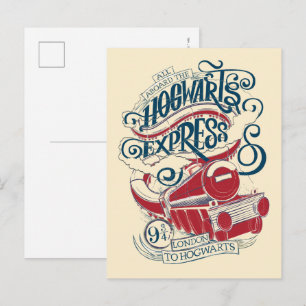 Harry Potter   Hogwarts uttrycklig typografi Vykort