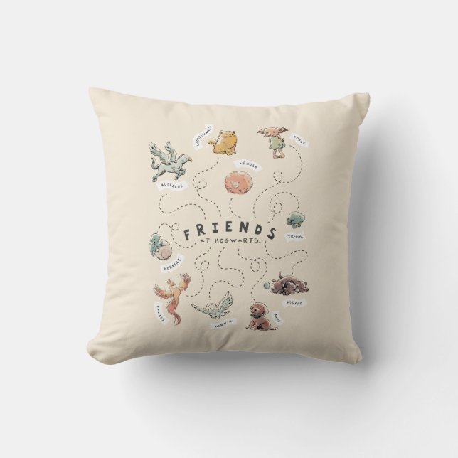 HARRY POTTER™ | Hogwarts vänner Kudde (Framsida)