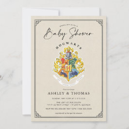 Harry Potter | Hogwarts vapen baby shower Inbjudningar