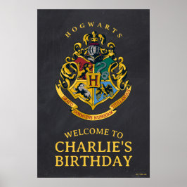 Harry Potter Hogwarts-vapen födelsedag Poster