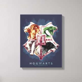 Harry Potter | HOGWARTS™-vapen i akvarell Canvastryck