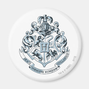 Harry Potter   Hogwarts vapensköld - Blå Magnet