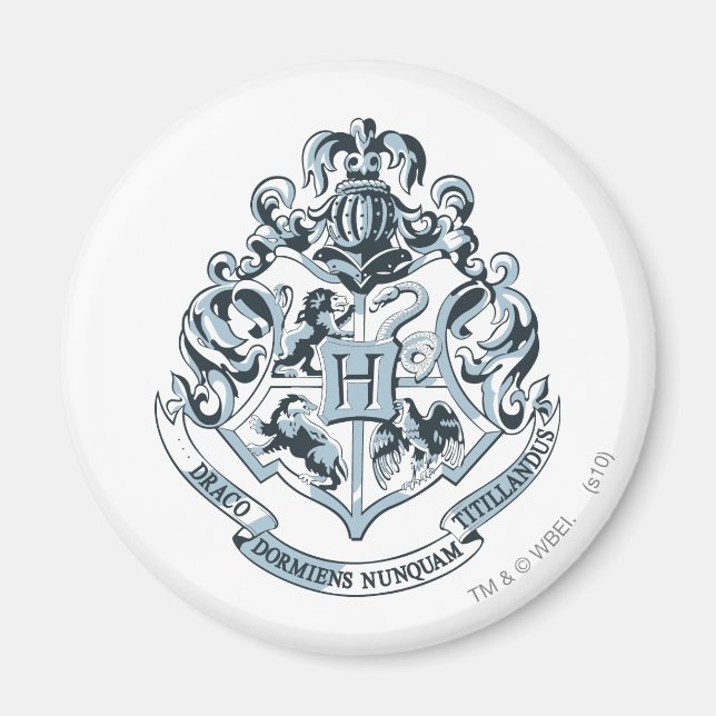 Harry Potter | Hogwarts vapensköld - Blå Magnet (Framsidan)
