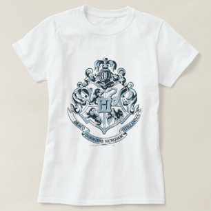 Harry Potter Hogwarts vapensköld - blått T-shirt