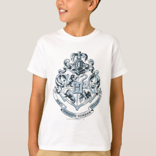 Harry Potter Hogwarts vapensköld - blått Tee