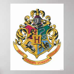 Harry Potter   Hogwarts vapensköld - full färg Poster