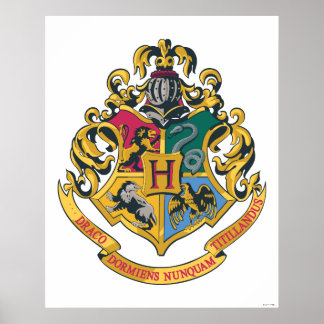 Harry Potter | Hogwarts vapensköld - full färg Poster