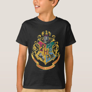 Harry Potter Hogwarts vapensköld - full färg Tee Shirt