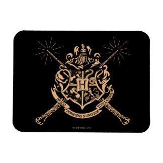 Harry Potter | Hogwarts-Vapensköld över Trollspön Magnet