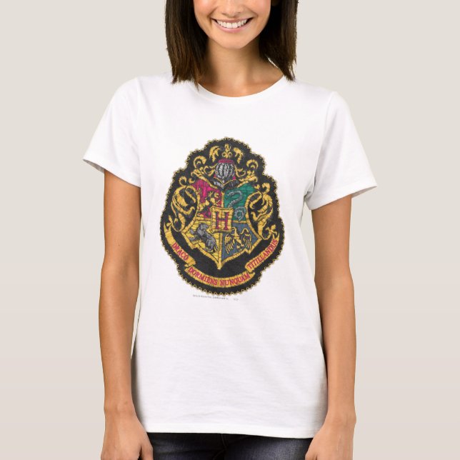 Harry Potter | Hogwarts vapensköld Tee Shirt (Framsida)