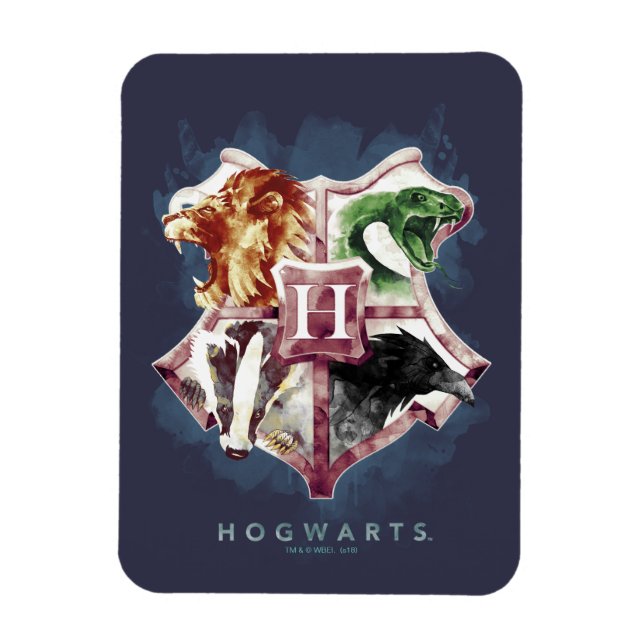 Harry Potter | HOGWARTS™ Vapensköld Vattenfärg Magnet (Vertikal)