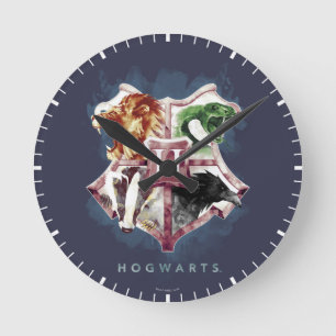 Harry Potter   HOGWARTS™ vapensköldvattenfärg Rund Klocka
