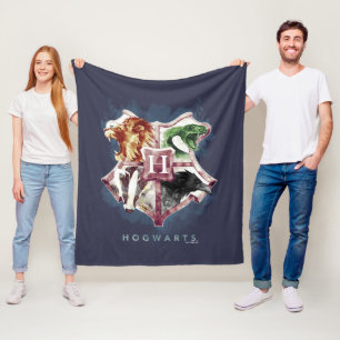 Harry Potter HOGWARTS™ vapourfärgad vapensköld Fleecefilt