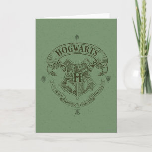 Harry Potter Hogwartsskolans banner vapensköld Kort