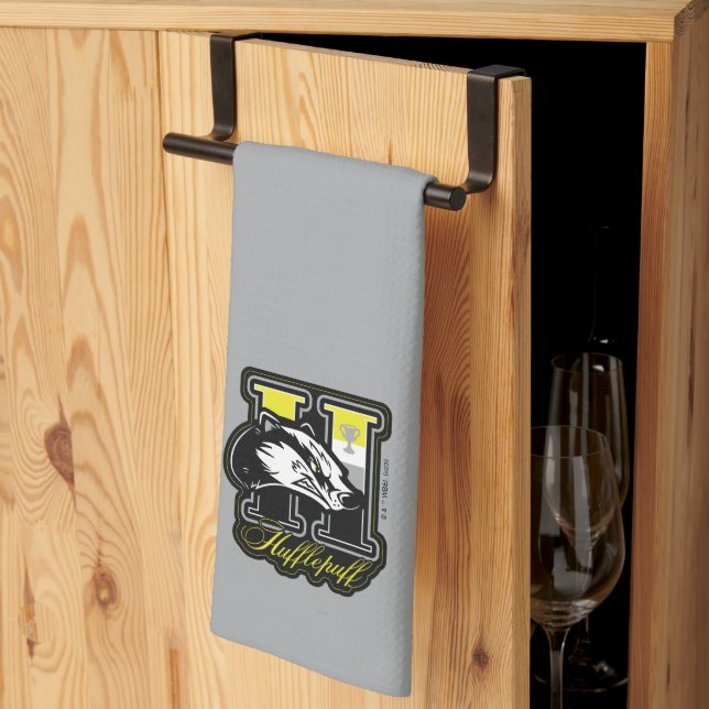 HARRY POTTER™ | HUFFLEPUFF™ Athletic Badge Kökshandduk (Thirds Fold)