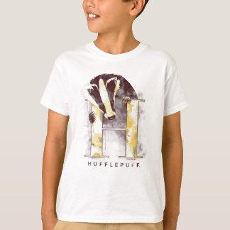 Harry Potter | HUFFLEPUFF™ Badger Vattenfärg T Shirt