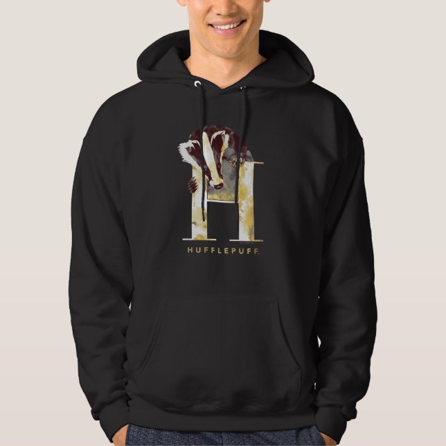 Harry Potter | HUFFLEPUFF™ bäverskinnvattenfärg Sweatshirt (Framsida)