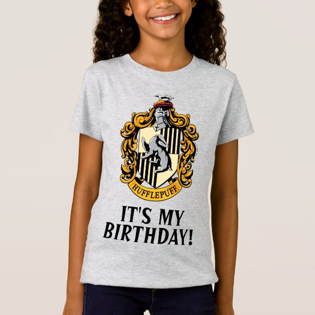 Harry Potter | Hufflepuff - Det är min födelsedag T Shirt (Framsida)