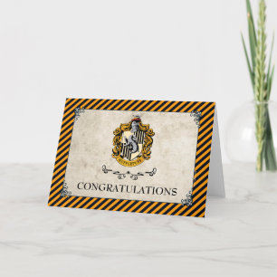 Harry Potter   Hufflepuff Grattis Kort