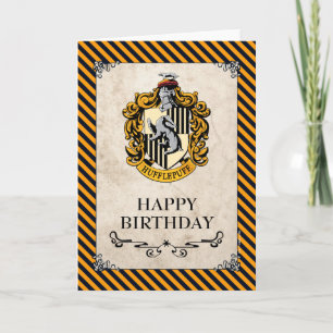 Harry Potter   Hufflepuff Grattis på födelsedagen Kort