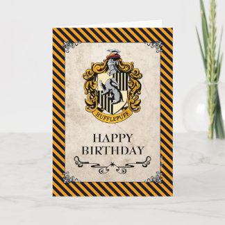 Harry Potter | Hufflepuff Grattis på födelsedagen Kort