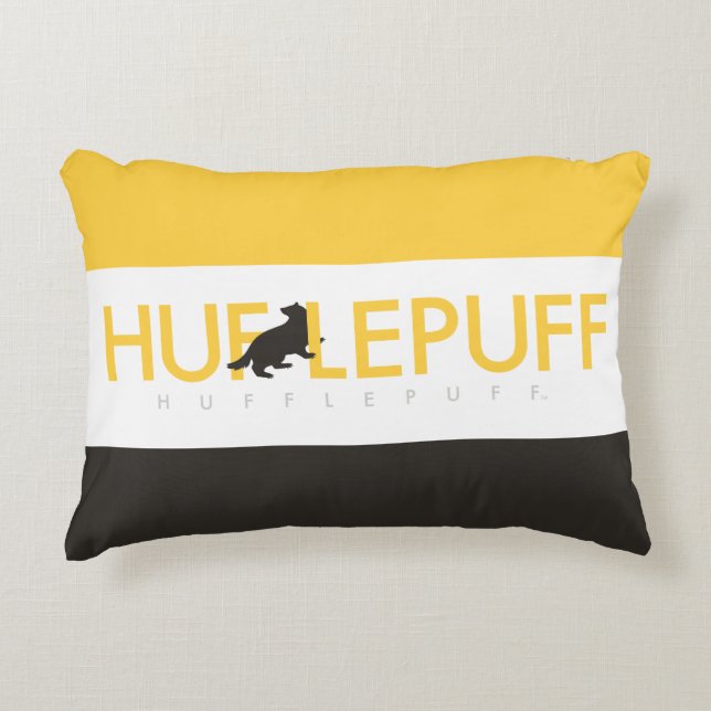Harry Potter | Hufflepuff House Pride Logotyp Prydnadskudde (Framsidan)