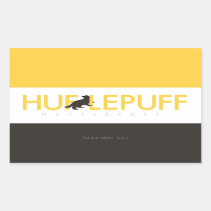 Harry Potter   Hufflepuff House Pride Logotyp Rektangulärt Klistermärke