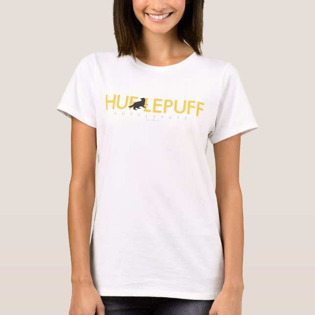 Harry Potter | Hufflepuff House Pride Logotyp T-shirt (Framsida)